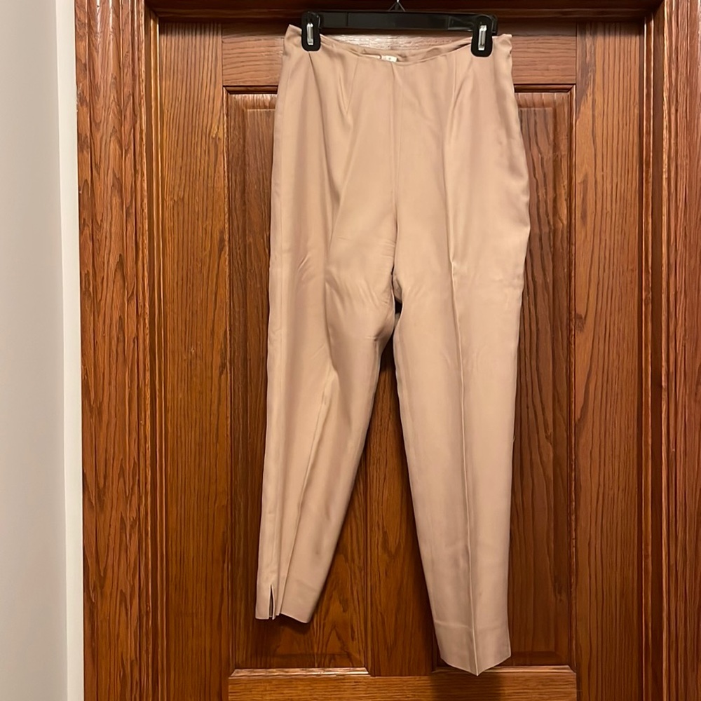 Silk Cropped Pants